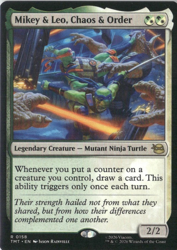 Scan Image | Mikey & Leo, Chaos & Order - Teenage Mutant Ninja Turtles | [3ABB6A44]