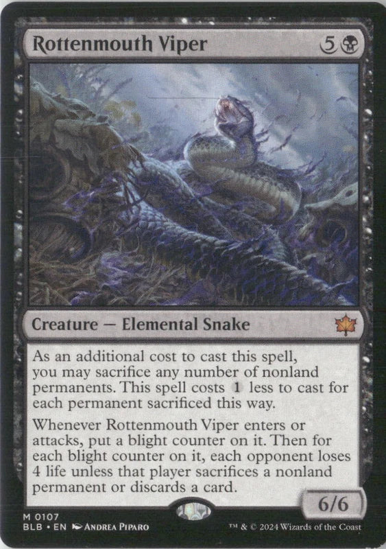 Scan Image | Rottenmouth Viper - Bloomburrow | [881029EE]