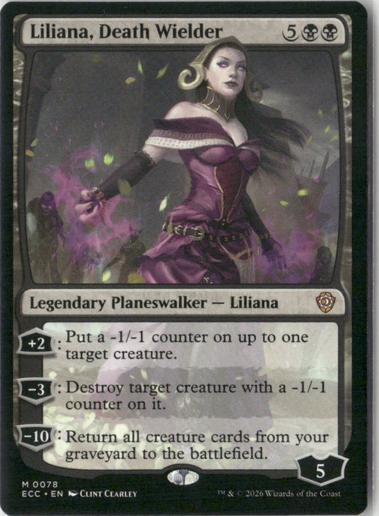 Scan Image | Liliana, Death Wielder - Commander: Lorwyn Eclipsed | [B06211FF]