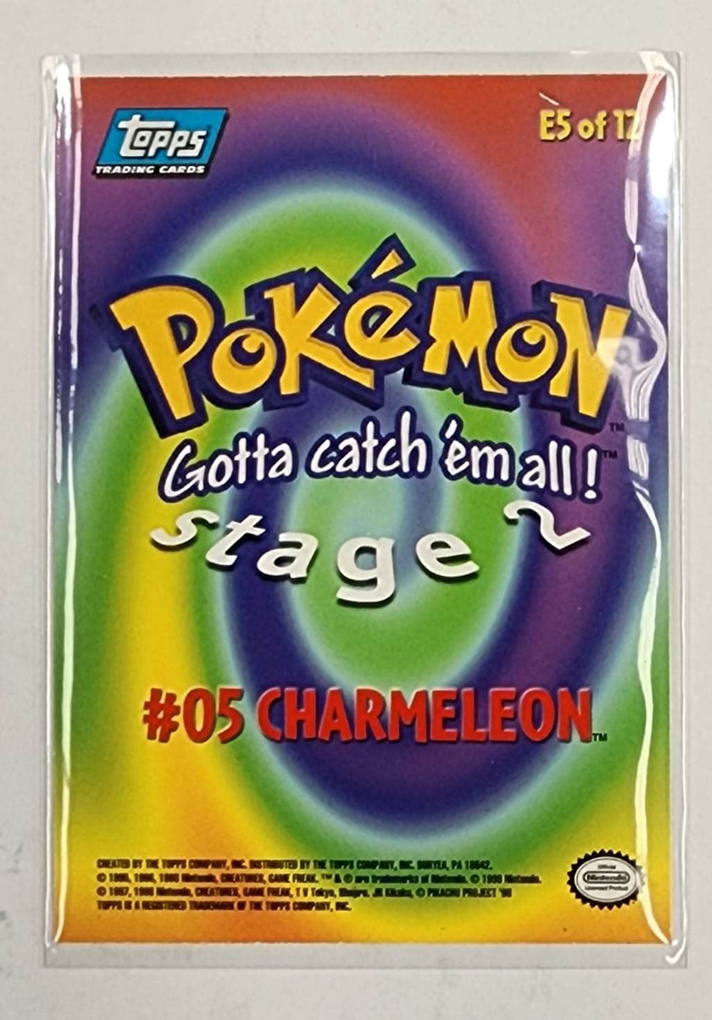 1999 Topps Pokemon Card Movie Edition Charmeleon - E5 - #05