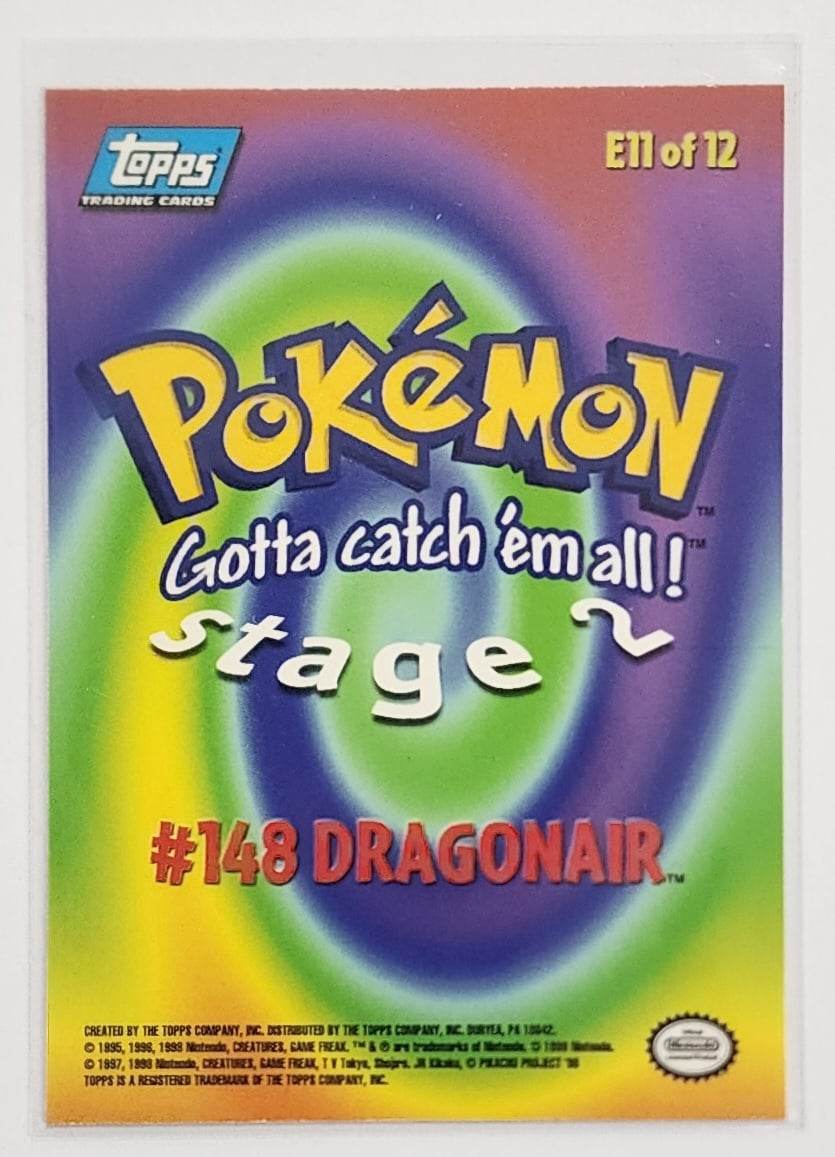 1999 Topps Pokemon Card Movie Edition Dragonair- E11 - #148