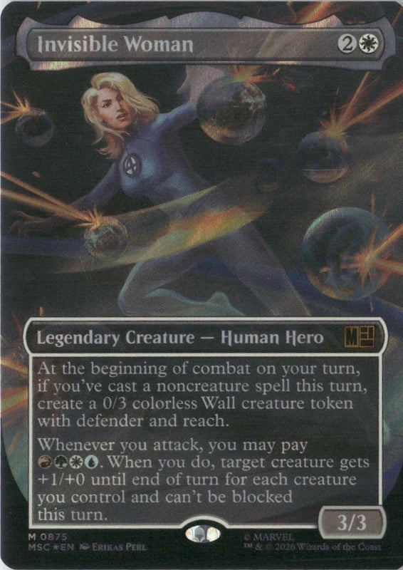 Scan Image | Invisible Woman (Borderless) (Surge Foil) - Commander: Marvel Super Heroes | [4979CFF9]