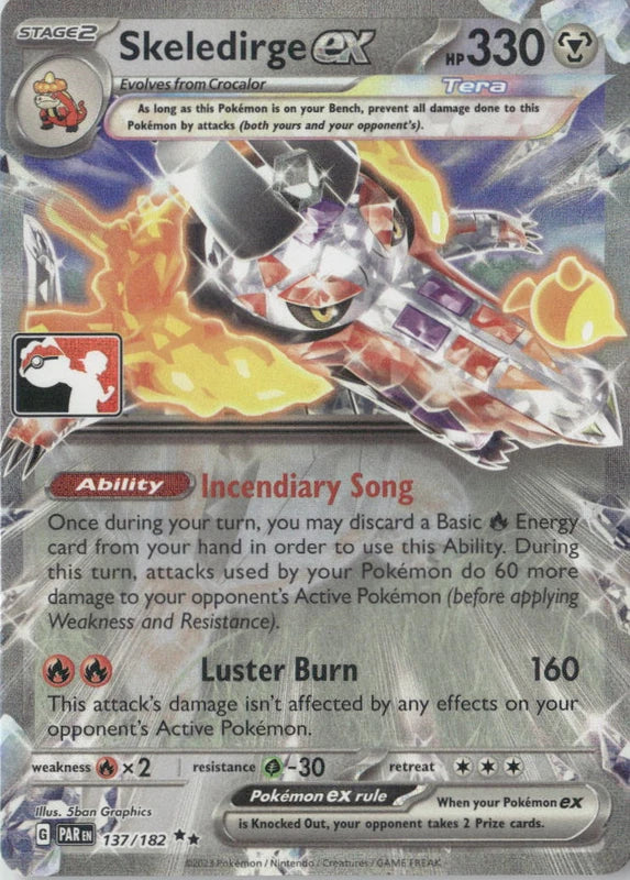 Skeledirge ex - 137 - Prize Pack Series Cards
