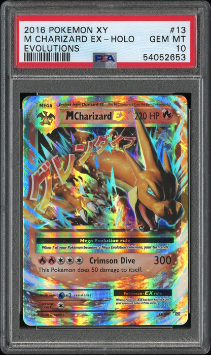 2016 Pokemon Xy Evolutions 13 Charizard Ex-Holo - PSA 10
