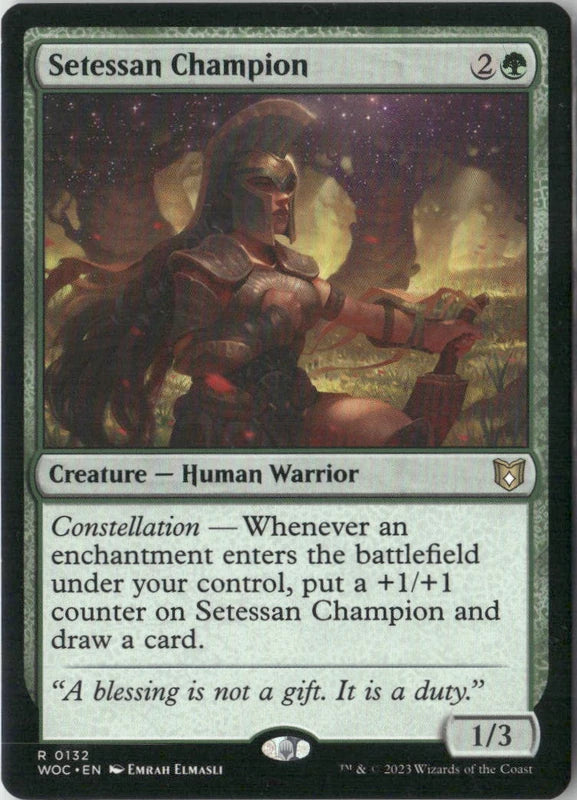 Scan Image | Setessan Champion - Commander: Wilds of Eldraine | [C51060CD]
