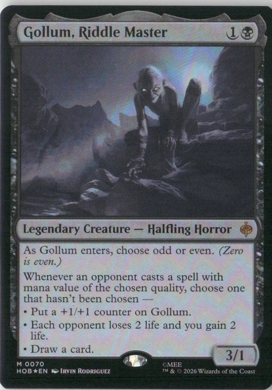 Scan Image | Gollum, Riddle Master - The Hobbit | [A45448CC]