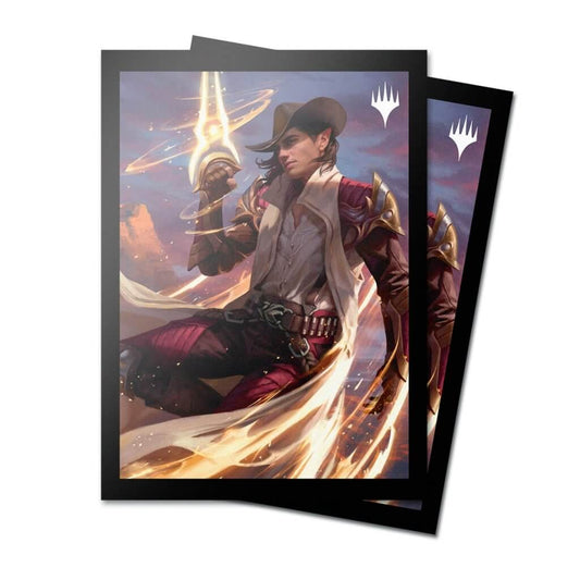 ULTRA PRO Magic: The Gathering - Outlaws of Thunder Junction 100ct Deck Protector Sleeves Key Art 3