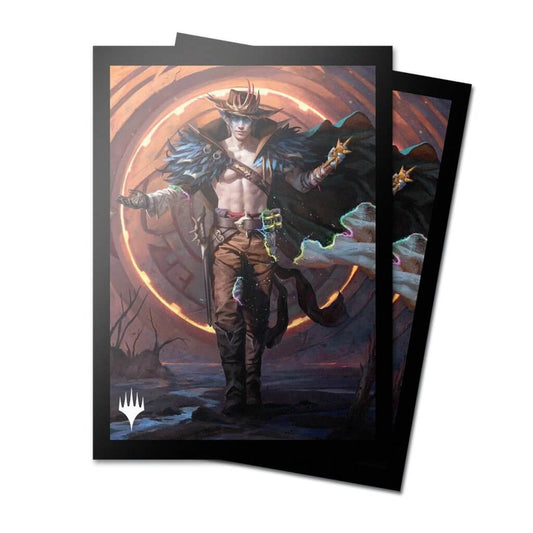 ULTRA PRO Magic: The Gathering - Outlaws of Thunder Junction 100ct Deck Protector Sleeves Key Art 4