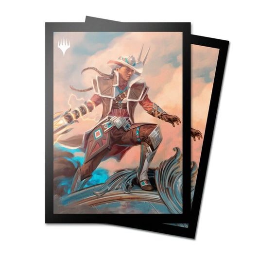 ULTRA PRO Magic: The Gathering - Outlaws of Thunder Junction 100ct Deck Protector Sleeves Key Art 5
