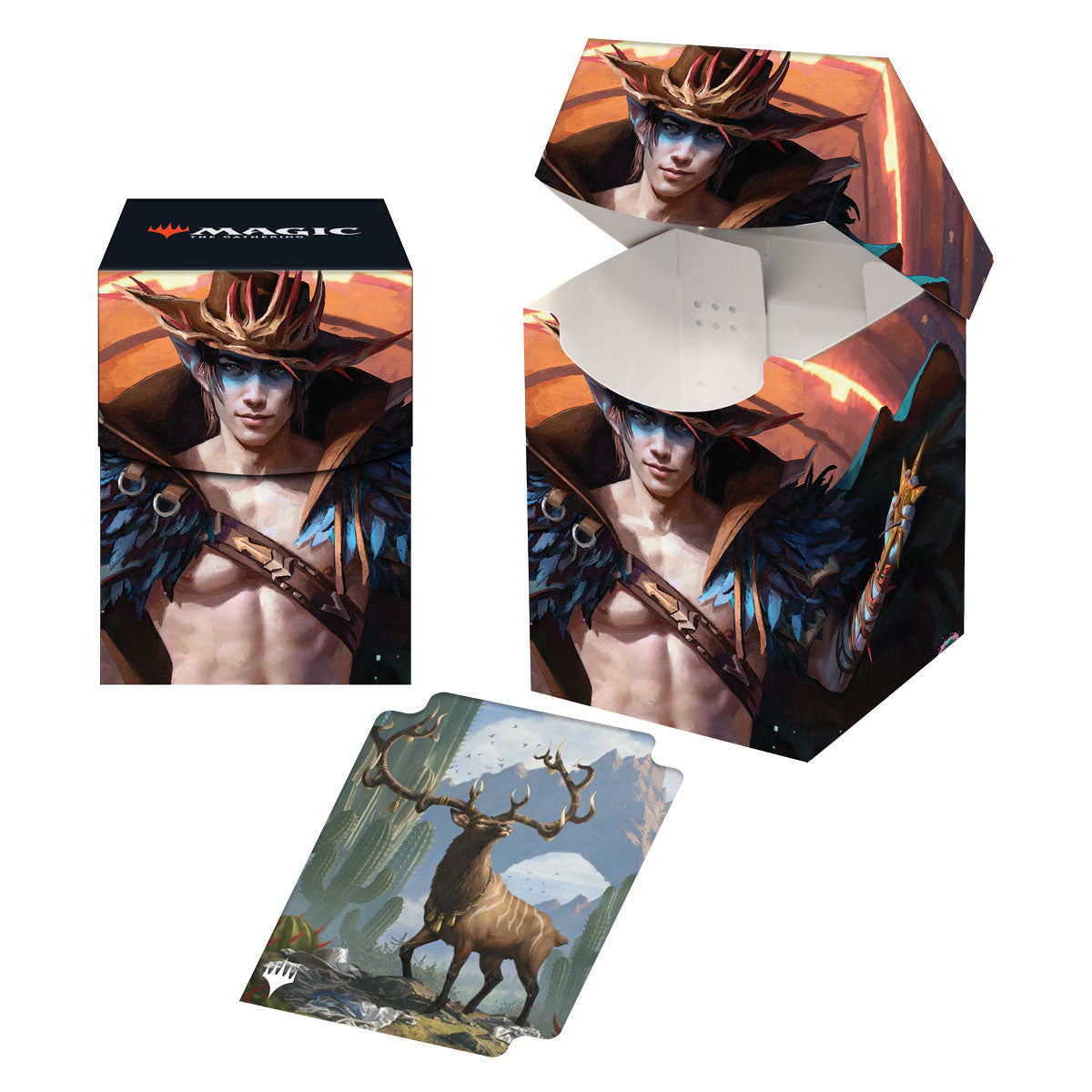 Ultra Pro: Outlaws of Thunder Junction 100+ Deck Box Key Art 4 for Magic: The Gathering