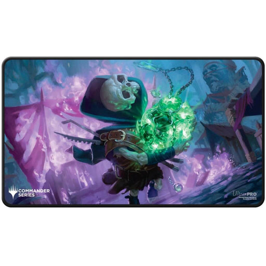 ULTRA PRO Magic: The Gathering - Commander Series Tinybones-Fan Vote Black Stitched Edge Playmat