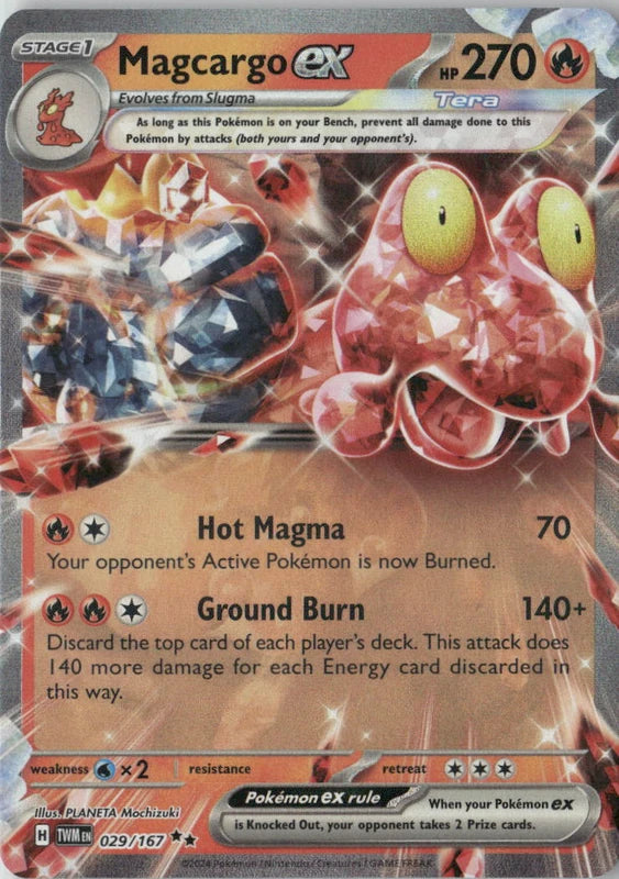 Magcargo ex - 029/167 - SV06: Twilight Masquerade
