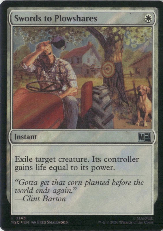 Scan Image | Swords to Plowshares (Surge Foil) - Commander: Marvel Super Heroes | [047022D1]