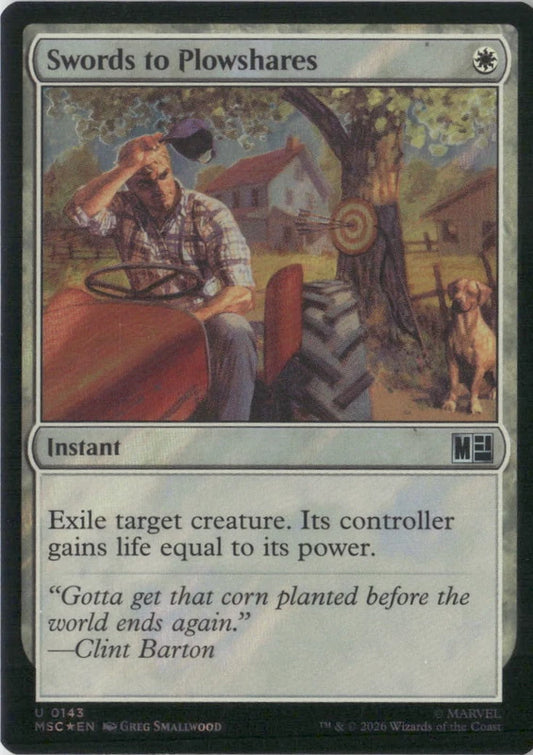 Scan Image | Swords to Plowshares (Surge Foil) - Commander: Marvel Super Heroes | [047022D1]