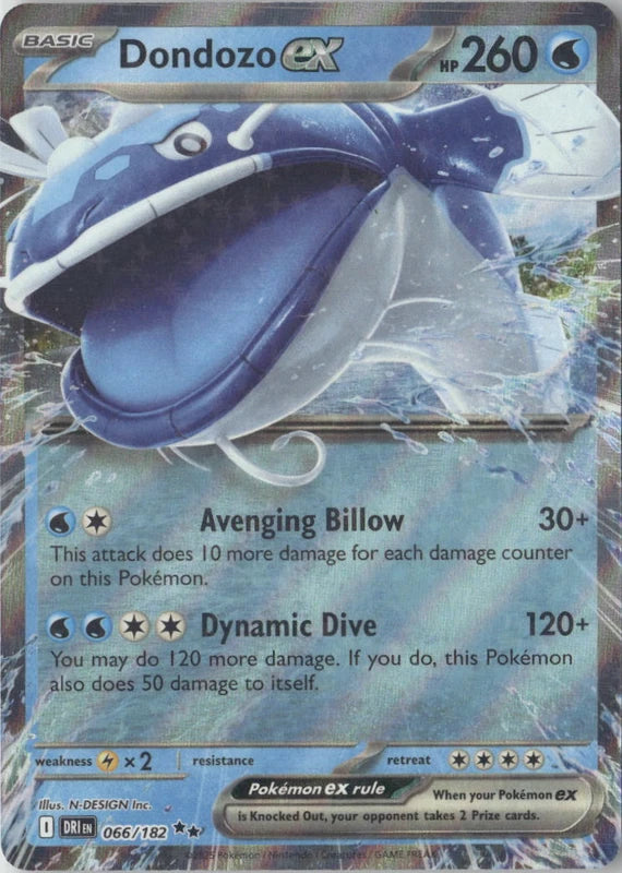 Dondozo ex - 066/182 - SV10: Destined Rivals