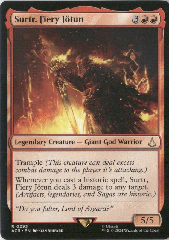 Scan Image | Surtr, Fiery Jötun - Universes Beyond: Assassin's Creed | [864B2052]