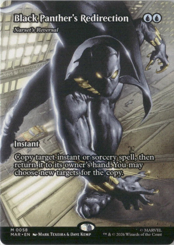 Scan Image | Black Panther's Redirection - Narset's Reversal (Borderless) - Marvel Universe Eternal-Legal | [E352978B]