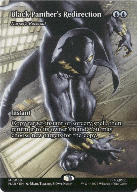 Scan Image | Black Panther's Redirection - Narset's Reversal (Borderless) - Marvel Universe Eternal-Legal | [E352978B]