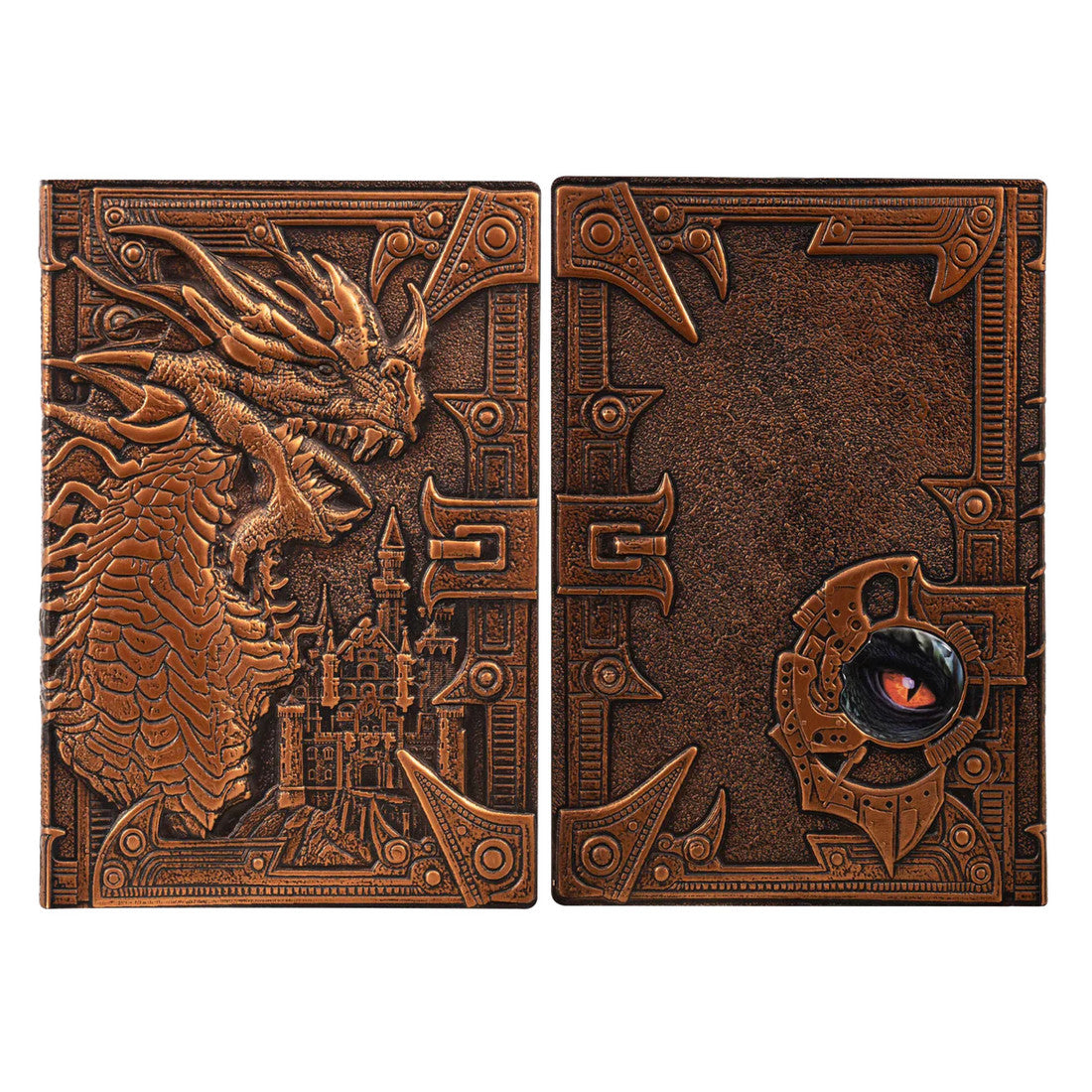 3D Faux-Leather Notebook / Journal - Bronze Dragon