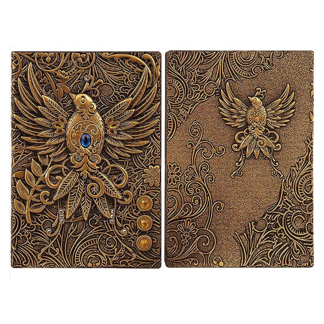 3D Faux-Leather Notebook / Journal - Gold Phoenix