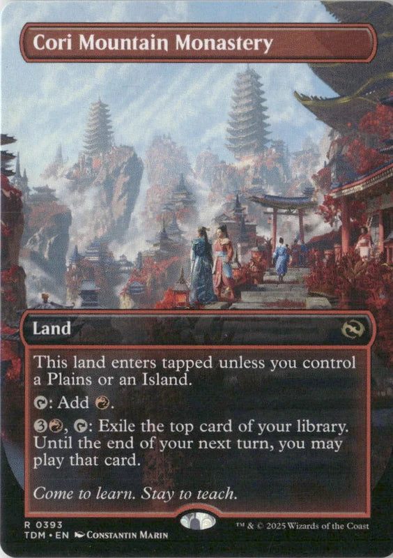 Scan Image | Cori Mountain Monastery (Borderless) - Tarkir: Dragonstorm | [918BB6BA]