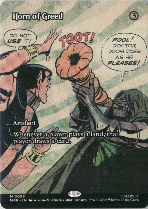Scan Image | Horn of Greed (Borderless) - Marvel Universe Eternal-Legal | [68DBD9E5]