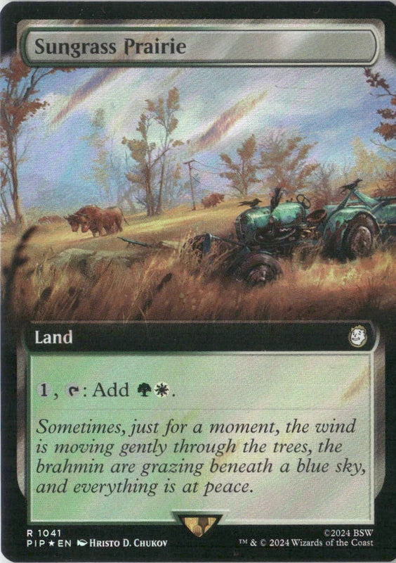 Scan Image | Sungrass Prairie (Extended Art) - Universes Beyond: Fallout | [0740A2A9]
