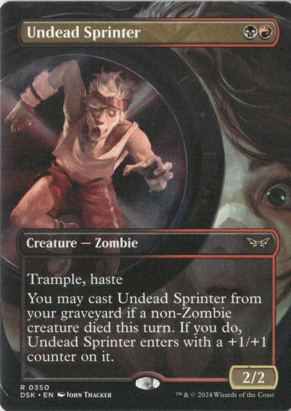 Scan Image | Undead Sprinter (Borderless) - Duskmourn: House of Horror | [DC2DD26D]