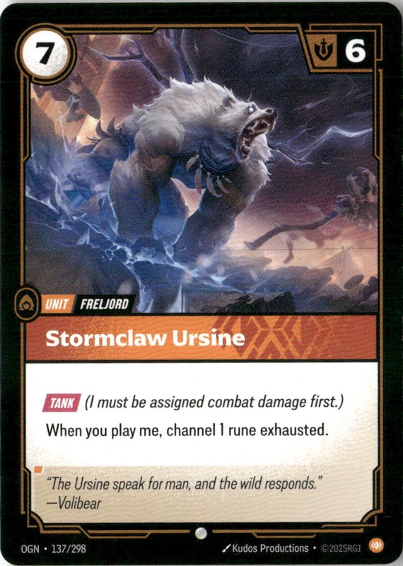 Stormclaw Ursine - Origins
