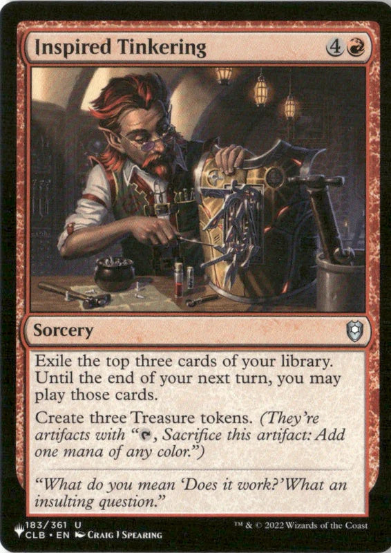 Inspired Tinkering - The List Reprints