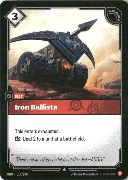 Iron Ballista - Origins