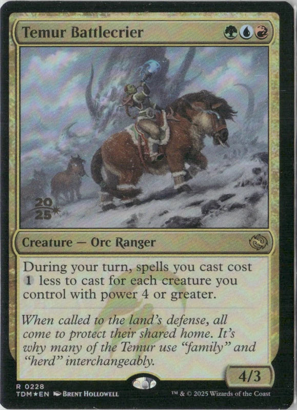 Scan Image | Temur Battlecrier - Prerelease Cards | [E0251C49]