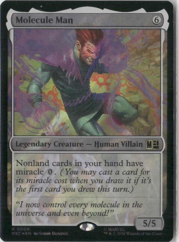Scan Image | Molecule Man (Surge Foil) - Commander: Marvel Super Heroes | [CA09B960]