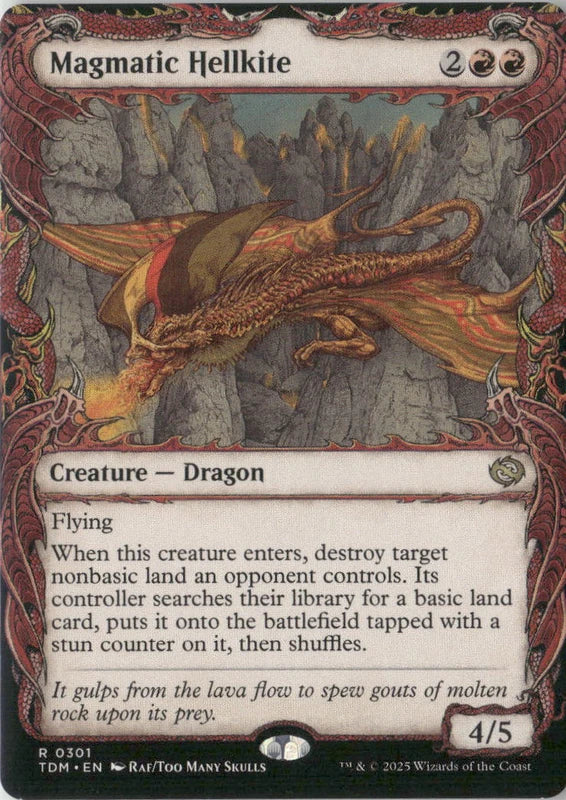 Scan Image | Magmatic Hellkite (Showcase) - Tarkir: Dragonstorm | [66B2BF71]