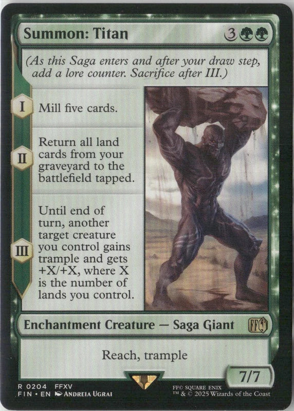 Scan Image | Summon: Titan - FINAL FANTASY | [0EDB2357]