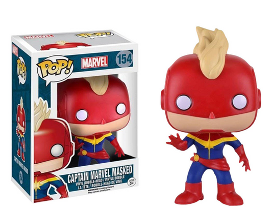 The Avengers - Captain Marvel Masked Pop! Vinyl