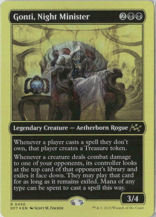 Scan Image | Gonti, Night Minister (First-Place Foil) - Aetherdrift | [5A84464A]