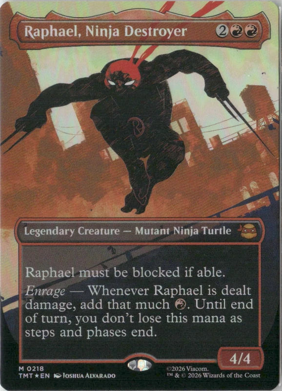 Scan Image | Raphael, Ninja Destroyer (Borderless) - Teenage Mutant Ninja Turtles | [7A0EB038]