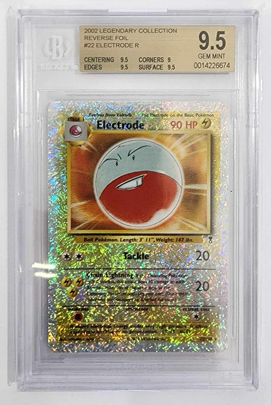 2002 Pokemon Legendary Collection Reverse Foil Electrode 22/110 - BECKETT 9.5