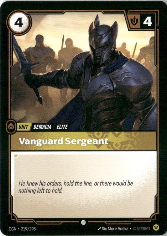 Vanguard Sergeant - Origins