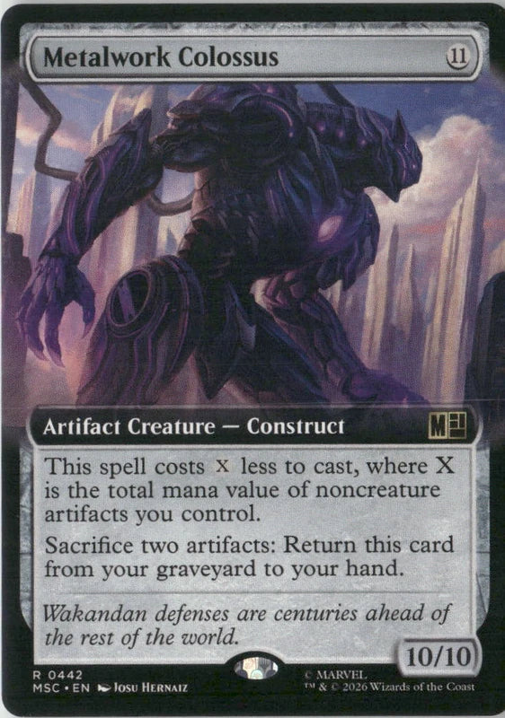 Scan Image | Metalwork Colossus (Extended Art) - Commander: Marvel Super Heroes | [0E8CEBAB]