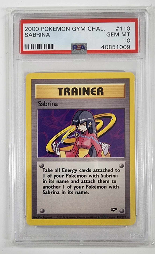 2000 Pokemon Gym Chal. Sabrina - 110/132 - PSA10