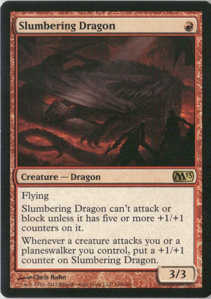 Scan Image | Slumbering Dragon - Magic 2013 (M13) | [A91614E0]