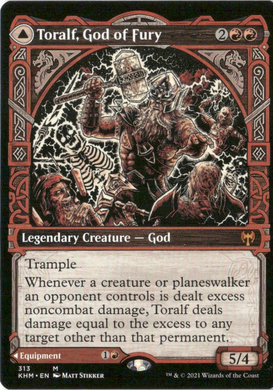 Scan Image | Toralf, God of Fury (Showcase) - Kaldheim | [2F97A2A8]