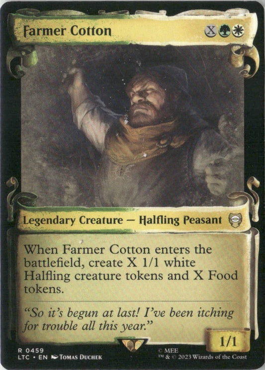 Scan Image | Farmer Cotton (Showcase Scrolls) - Commander: The Lord of the Rings: Tales of Middle-earth | [349956CA]