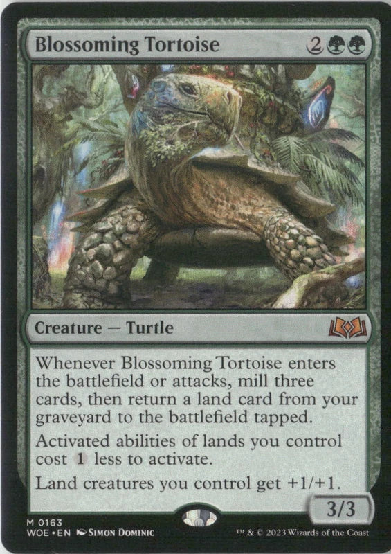 Scan Image | Blossoming Tortoise - Wilds of Eldraine | [002916EA]