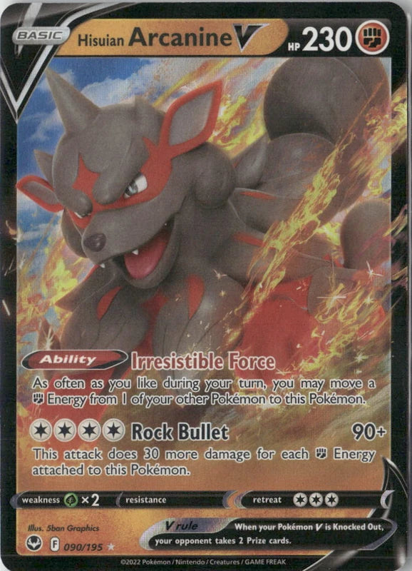 Hisuian Arcanine V - SWSH12: Silver Tempest