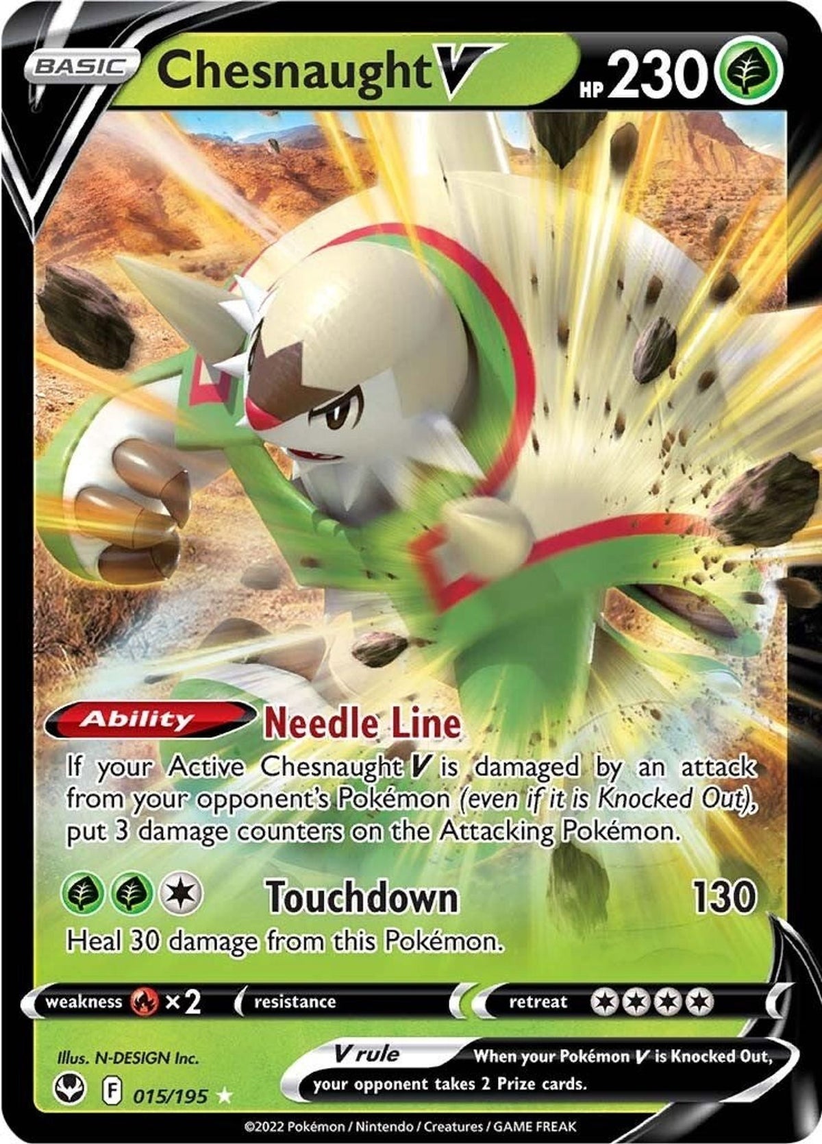 Chesnaught V - SWSH12: Silver Tempest