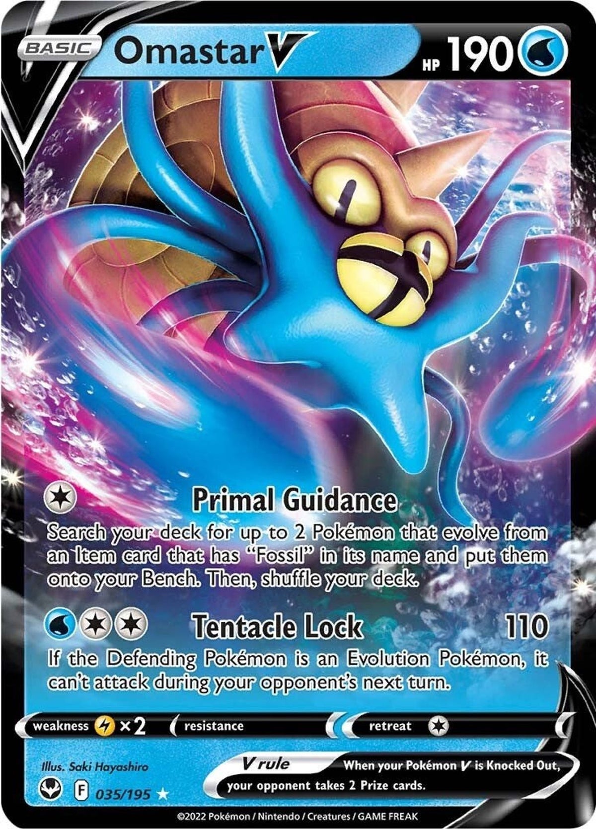 Omastar V - SWSH12: Silver Tempest