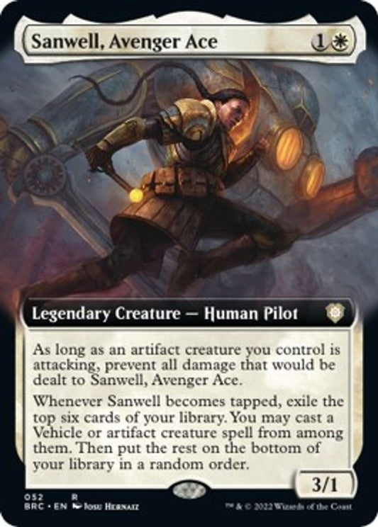 Sanwell, Avenger Ace (Extended Art) - Commander: The Brothers' War
